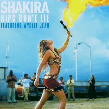 Shakira featuring Wyclef Jean, Hips Don't Lie, Piano, Vocal & Guitar (Right-Hand Melody)