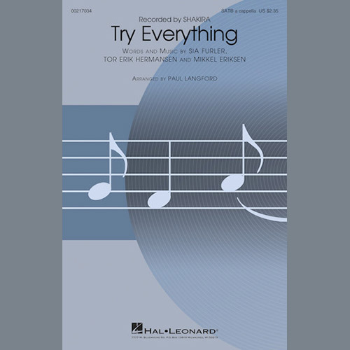 Paul Langford, Try Everything, SATB