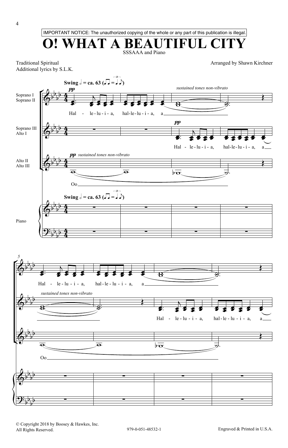 Shawn Kirchner O! What A Beautiful City Sheet Music Notes & Chords for SSA Choir - Download or Print PDF