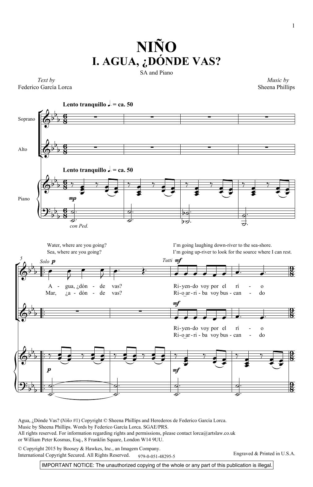 Sheena Phillips Nino (Boy) Sheet Music Notes & Chords for 2-Part Choir - Download or Print PDF
