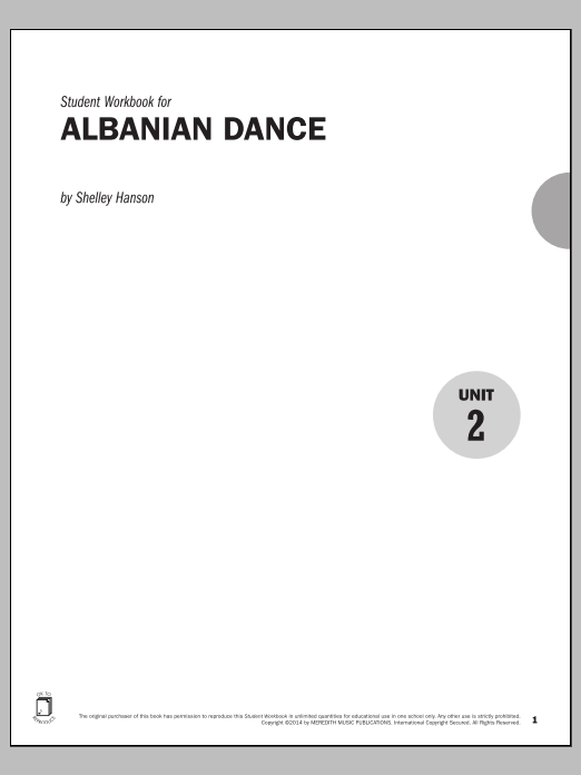Shelley Hanson Guides to Band Masterworks, Vol. 5 - Student Workbook - Albanian Dance Sheet Music Notes & Chords for Instrumental Method - Download or Print PDF