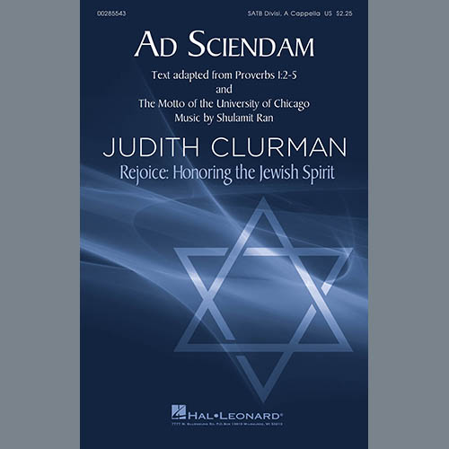 Shulamit Ran, Ad Sciendam, SATB Choir