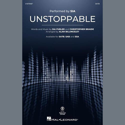 Sia, Unstoppable (arr. Alan Billingsley), SAB Choir