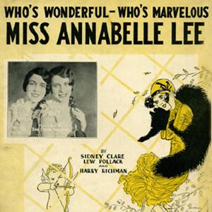 Sidney Clare, Miss Annabelle Lee (Who's Wonderful, Who's Marvellous?), Piano, Vocal & Guitar (Right-Hand Melody)