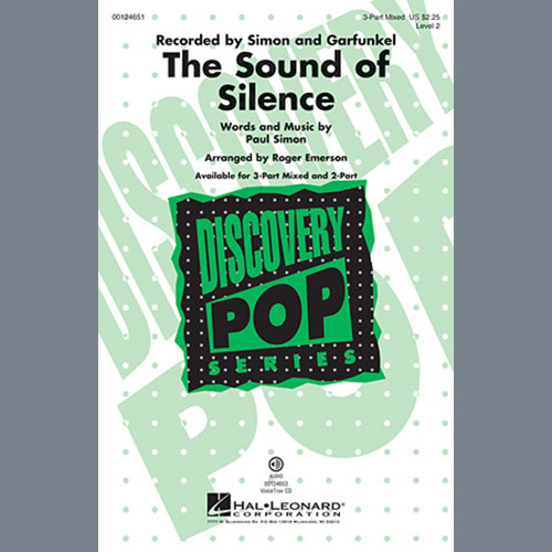 Simon & Garfunkel, The Sound Of Silence (arr. Roger Emerson), 3-Part Mixed