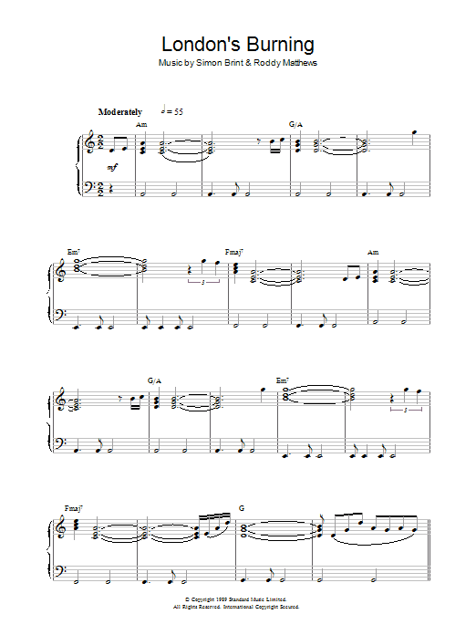 Simon Brint Theme from London's Burning Sheet Music Notes & Chords for Alto Saxophone - Download or Print PDF