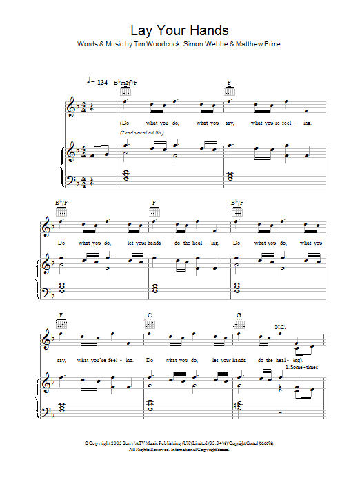 Simon Webbe Lay Your Hands Sheet Music Notes & Chords for Piano, Vocal & Guitar (Right-Hand Melody) - Download or Print PDF Simon Webbe Lay Your Hands Sheet Music Notes & Chords for Piano, Vocal & Guitar (Right-Hand Melody) - Download or Print PDF