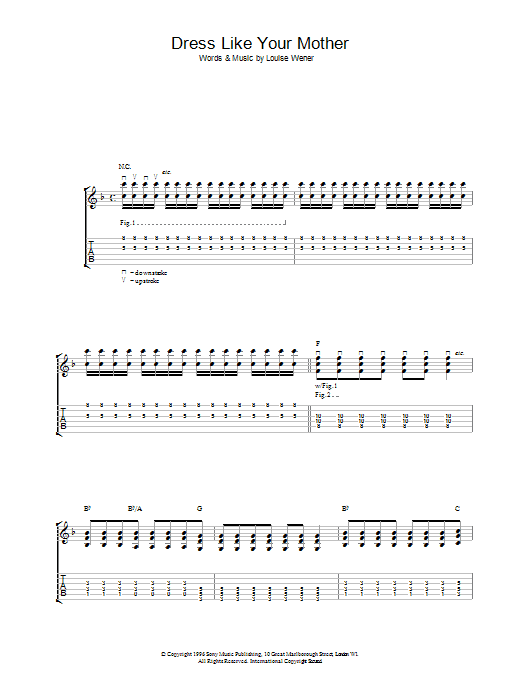 Sleeper Dress Like Your Mother Sheet Music Notes & Chords for Guitar Tab - Download or Print PDF