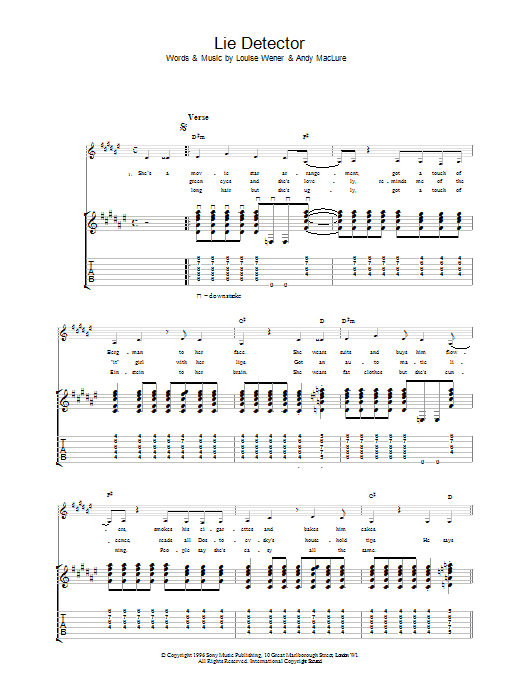 Sleeper Lie Detector Sheet Music Notes & Chords for Guitar Tab - Download or Print PDF