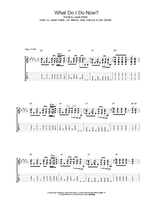Sleeper What Do I Do Now? Sheet Music Notes & Chords for Guitar Tab - Download or Print PDF