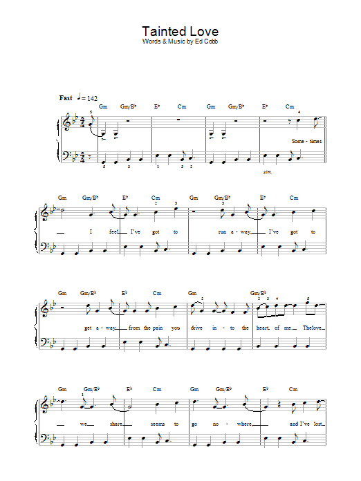 Soft Cell Tainted Love Sheet Music Notes & Chords for Clarinet - Download or Print PDF