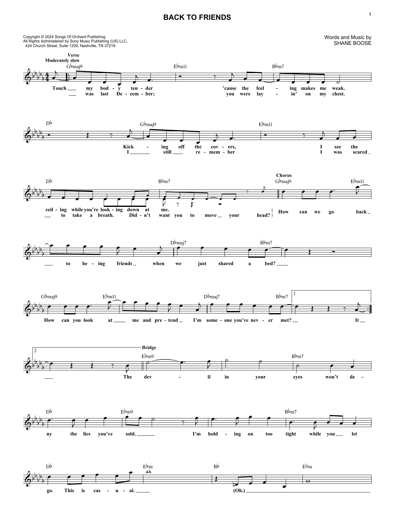 sombr Back To Friends Sheet Music Notes & Chords for Lead Sheet / Fake Book - Download or Print PDF sombr Back To Friends Sheet Music Notes & Chords for Lead Sheet / Fake Book - Download or Print PDF