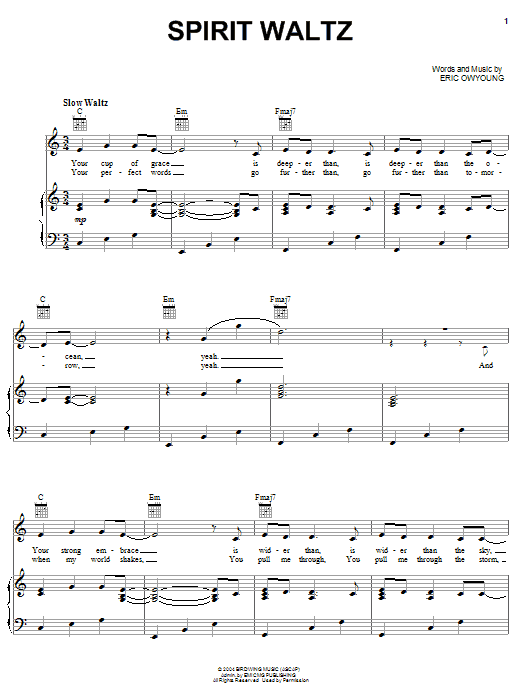 Something Like Silas Spirit Waltz Sheet Music Notes & Chords for Piano, Vocal & Guitar (Right-Hand Melody) - Download or Print PDF