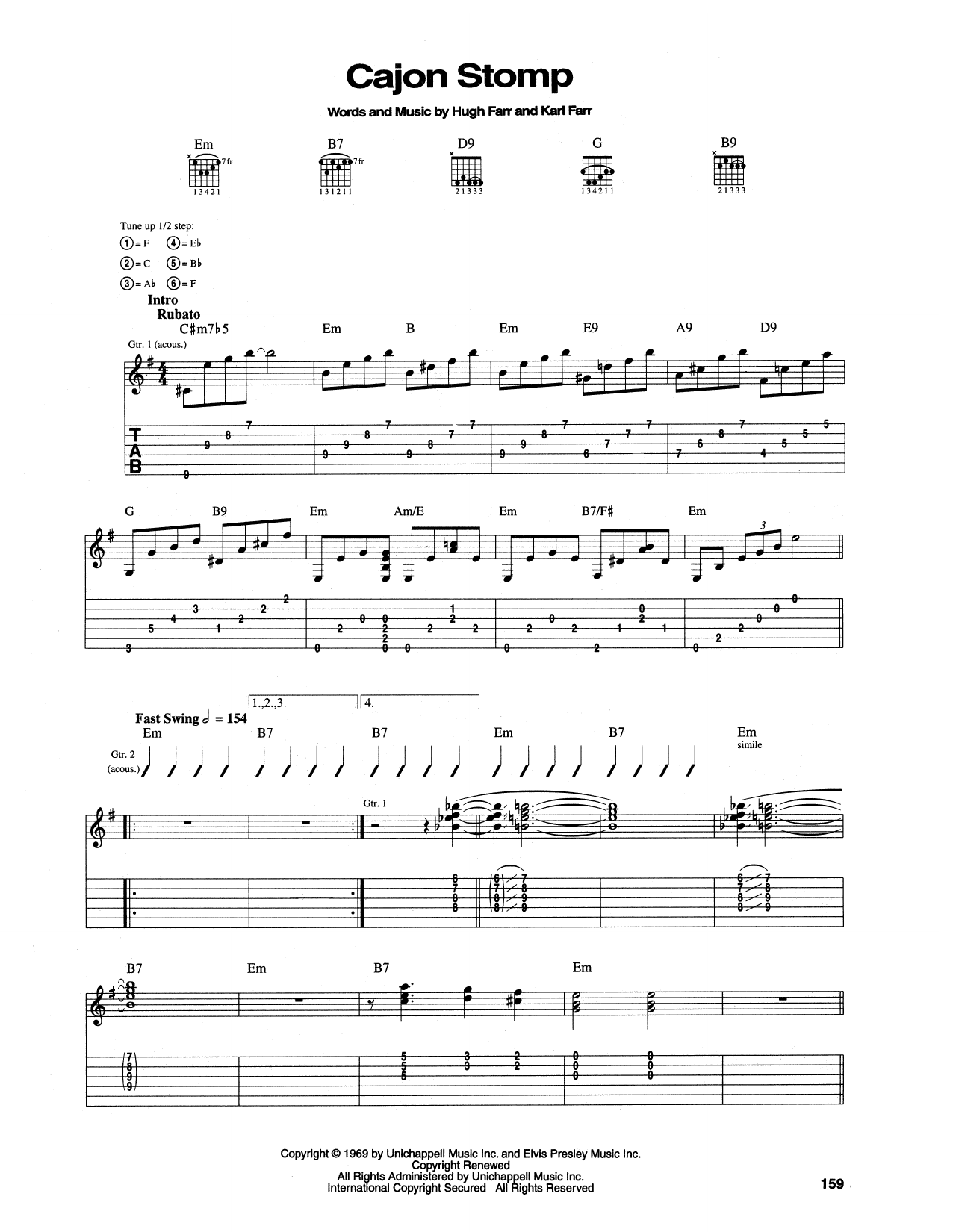 Sons Of The Pioneers Cajon Stomp Sheet Music Notes & Chords for Guitar Tab - Download or Print PDF