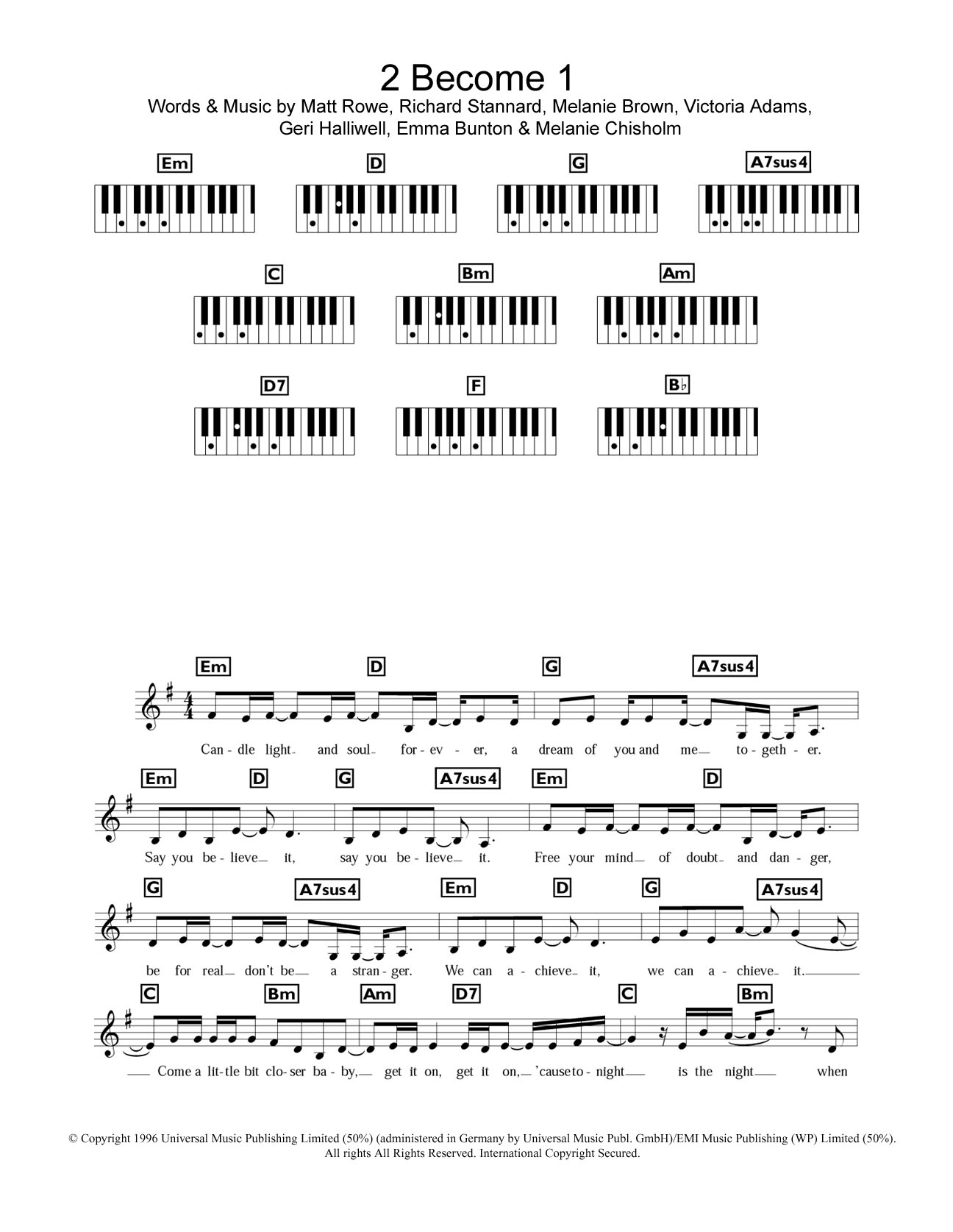 Spice Girls 2 Become 1 Sheet Music Notes & Chords for Violin - Download or Print PDF