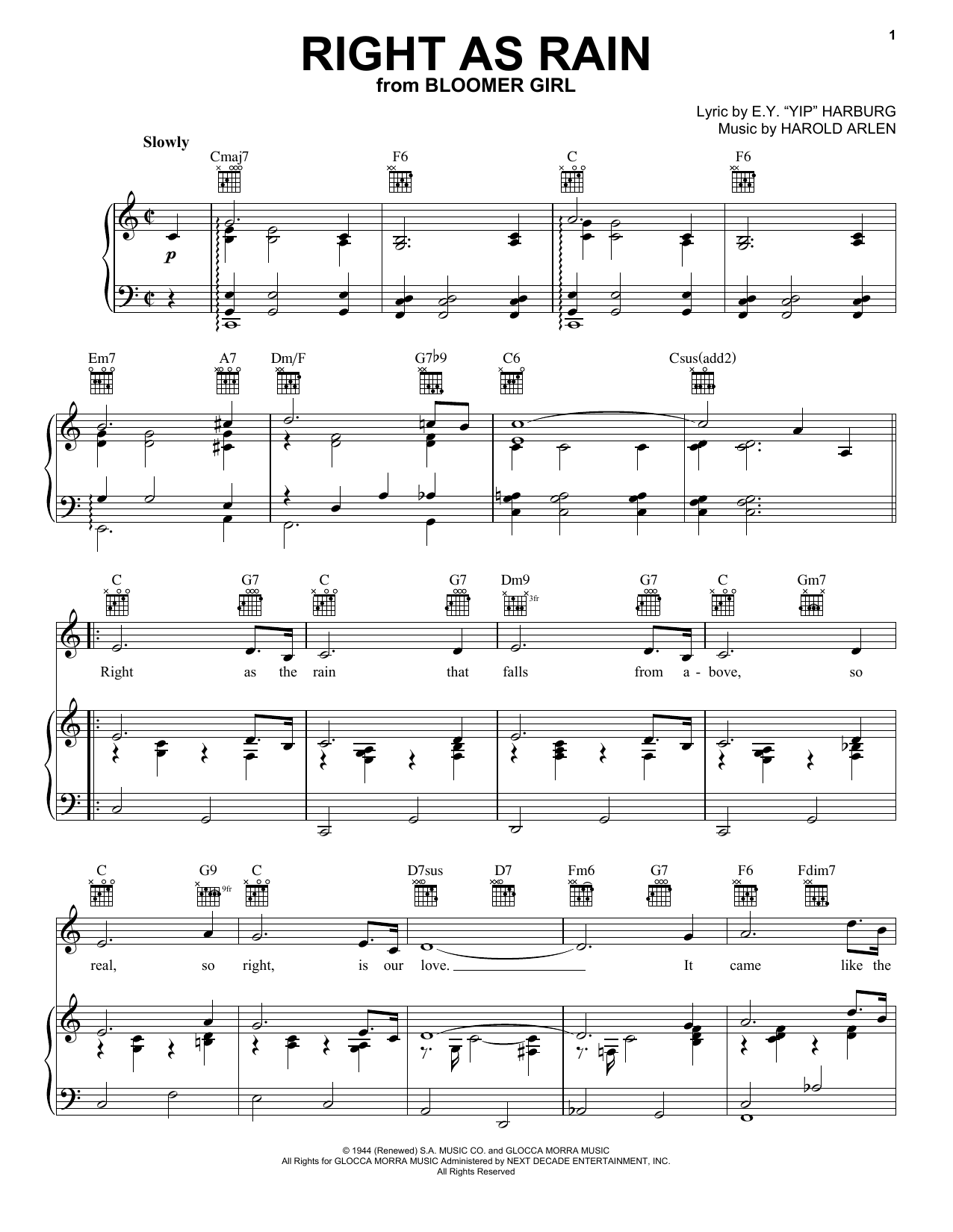 Spike Robinson Right As Rain Sheet Music Notes & Chords for Piano, Vocal & Guitar Chords (Right-Hand Melody) - Download or Print PDF Spike Robinson Right As Rain Sheet Music Notes & Chords for Piano, Vocal & Guitar Chords (Right-Hand Melody) - Download or Print PDF