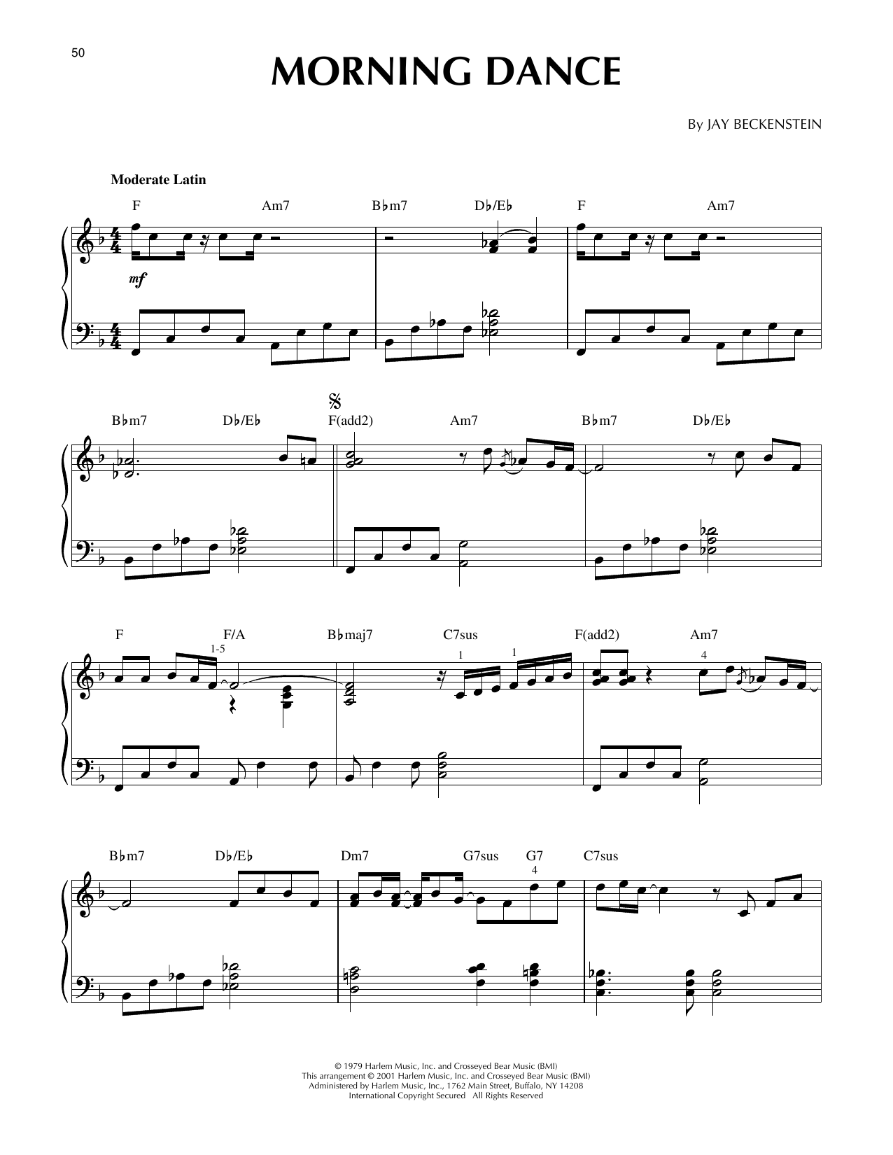 Spyro Gyra Morning Dance (arr. Larry Moore) Sheet Music Notes & Chords for Piano Solo - Download or Print PDF