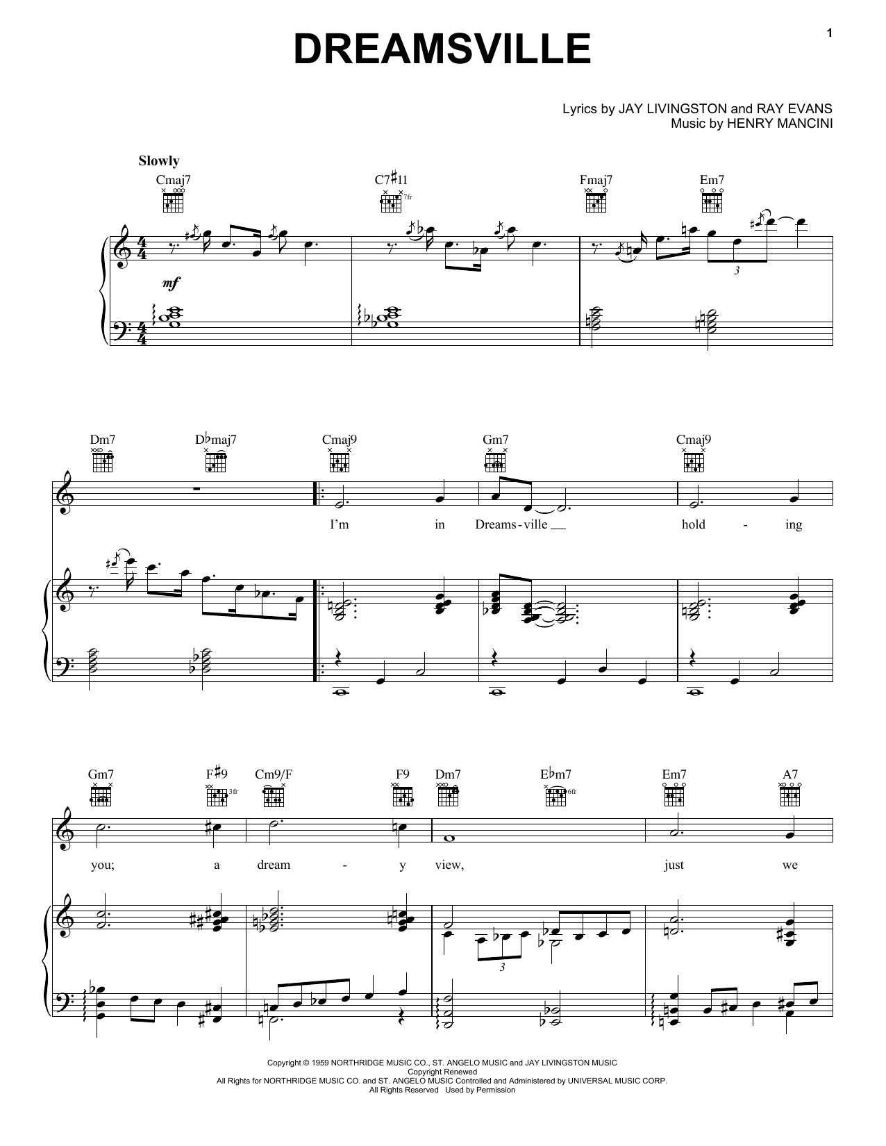 Stacey Kent Dreamsville Sheet Music Notes & Chords for Piano, Vocal & Guitar (Right-Hand Melody) - Download or Print PDF