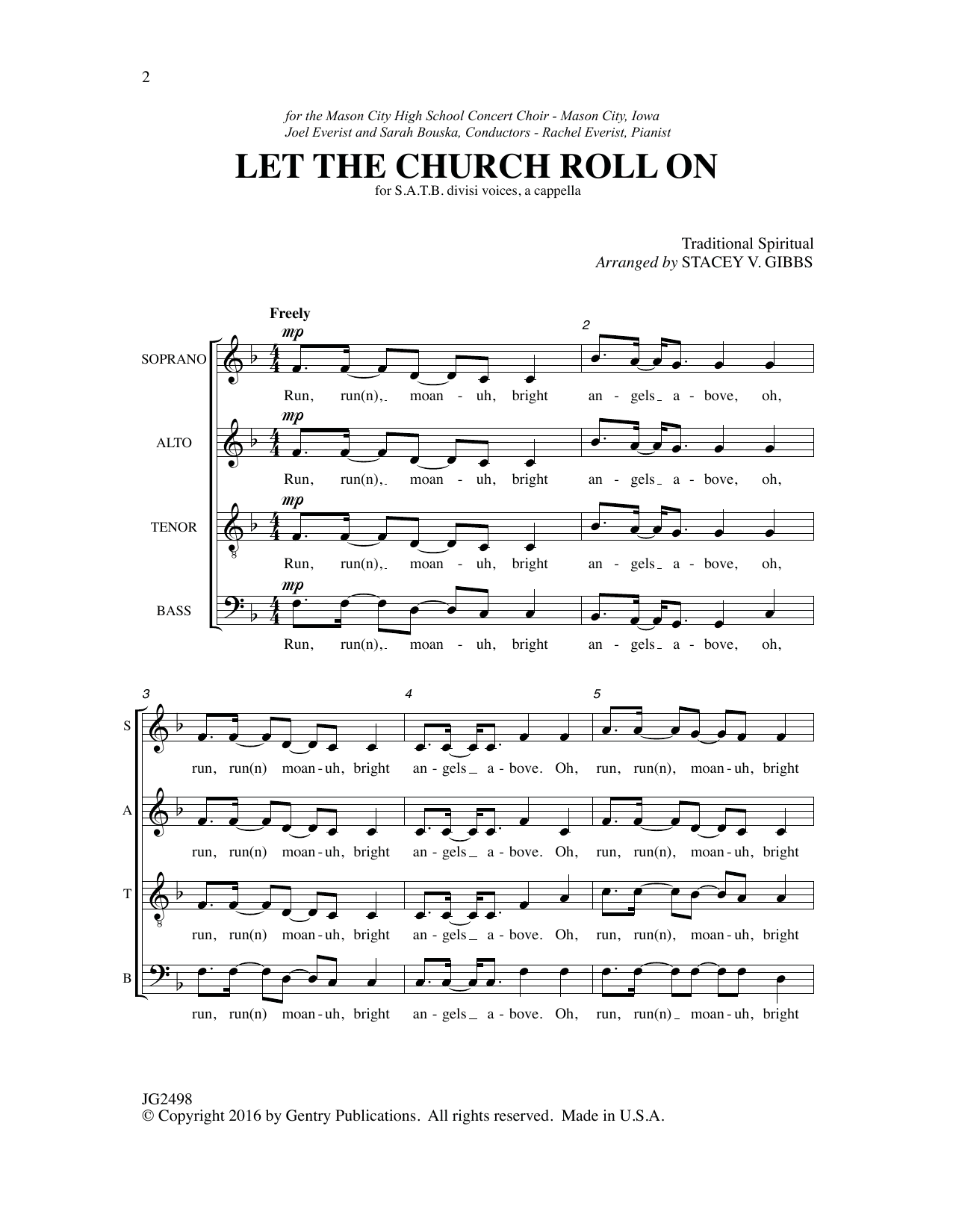 Stacy V. Gibbs Let the Church Roll On Sheet Music Notes & Chords for Choral - Download or Print PDF