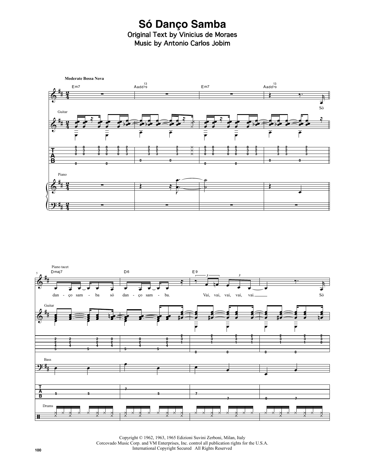 Stan Getz & João Gilberto Jazz 'N' Samba (So Danco Samba) Sheet Music Notes & Chords for Transcribed Score - Download or Print PDF