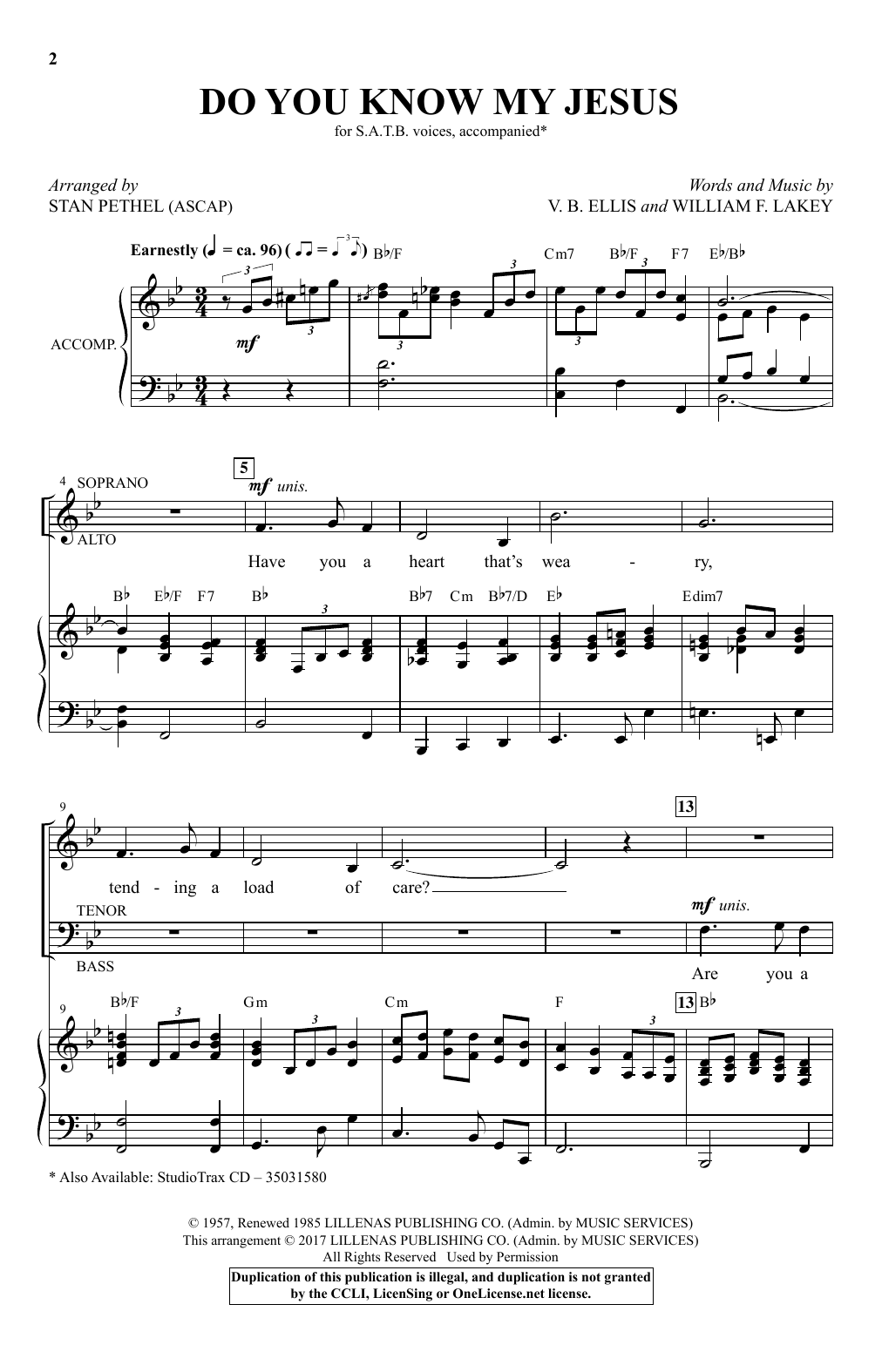 Stan Pethel Do You Know My Jesus? Sheet Music Notes & Chords for SATB - Download or Print PDF