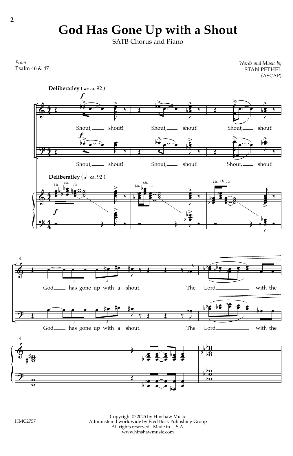 Stan Pethel God Has Gone Up With a Shout Sheet Music Notes & Chords for SATB Choir - Download or Print PDF Stan Pethel God Has Gone Up With a Shout Sheet Music Notes & Chords for SATB Choir - Download or Print PDF