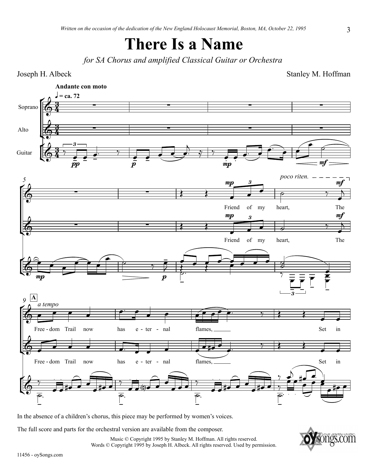 Stanley F. Hoffman There Is A Name Sheet Music Notes & Chords for Choir - Download or Print PDF