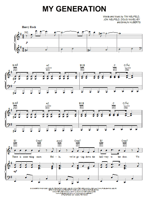 Starfield My Generation Sheet Music Notes & Chords for Easy Guitar Tab - Download or Print PDF