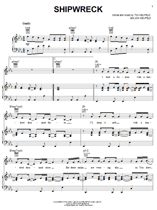 Starfield Shipwreck Sheet Music Notes & Chords for Piano, Vocal & Guitar (Right-Hand Melody) - Download or Print PDF Starfield Shipwreck Sheet Music Notes & Chords for Piano, Vocal & Guitar (Right-Hand Melody) - Download or Print PDF