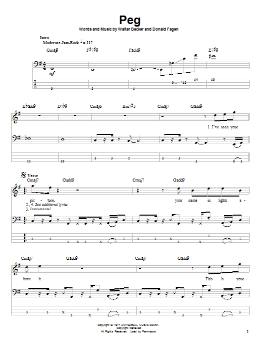 Steely Dan Peg Sheet Music Notes & Chords for Drums Transcription - Download or Print PDF