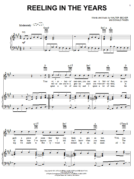 Steely Dan Reeling In The Years Sheet Music Notes & Chords for Flute Duet - Download or Print PDF