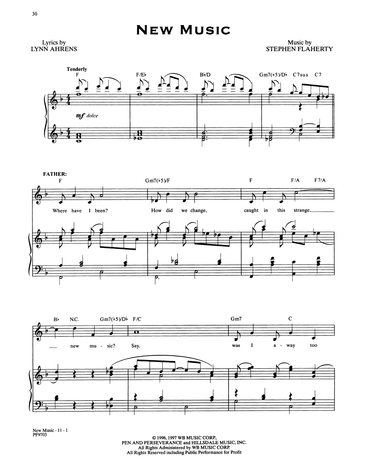 Stephen Flaherty and Lynn Ahrens New Music (from Ragtime: The Musical) Sheet Music Notes & Chords for Piano & Vocal - Download or Print PDF