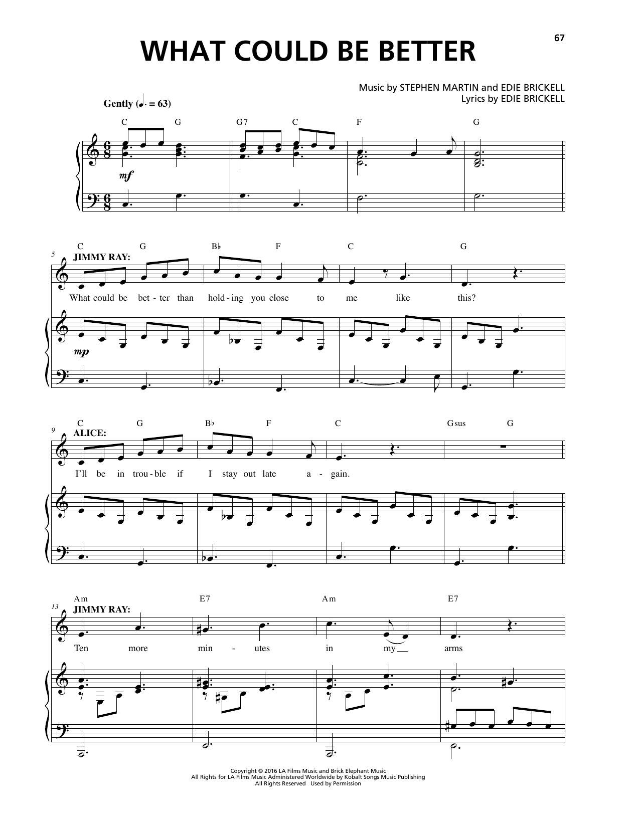 Stephen Martin & Edie Brickell What Could Be Better Sheet Music Notes & Chords for Piano & Vocal - Download or Print PDF Stephen Martin & Edie Brickell What Could Be Better Sheet Music Notes & Chords for Piano & Vocal - Download or Print PDF