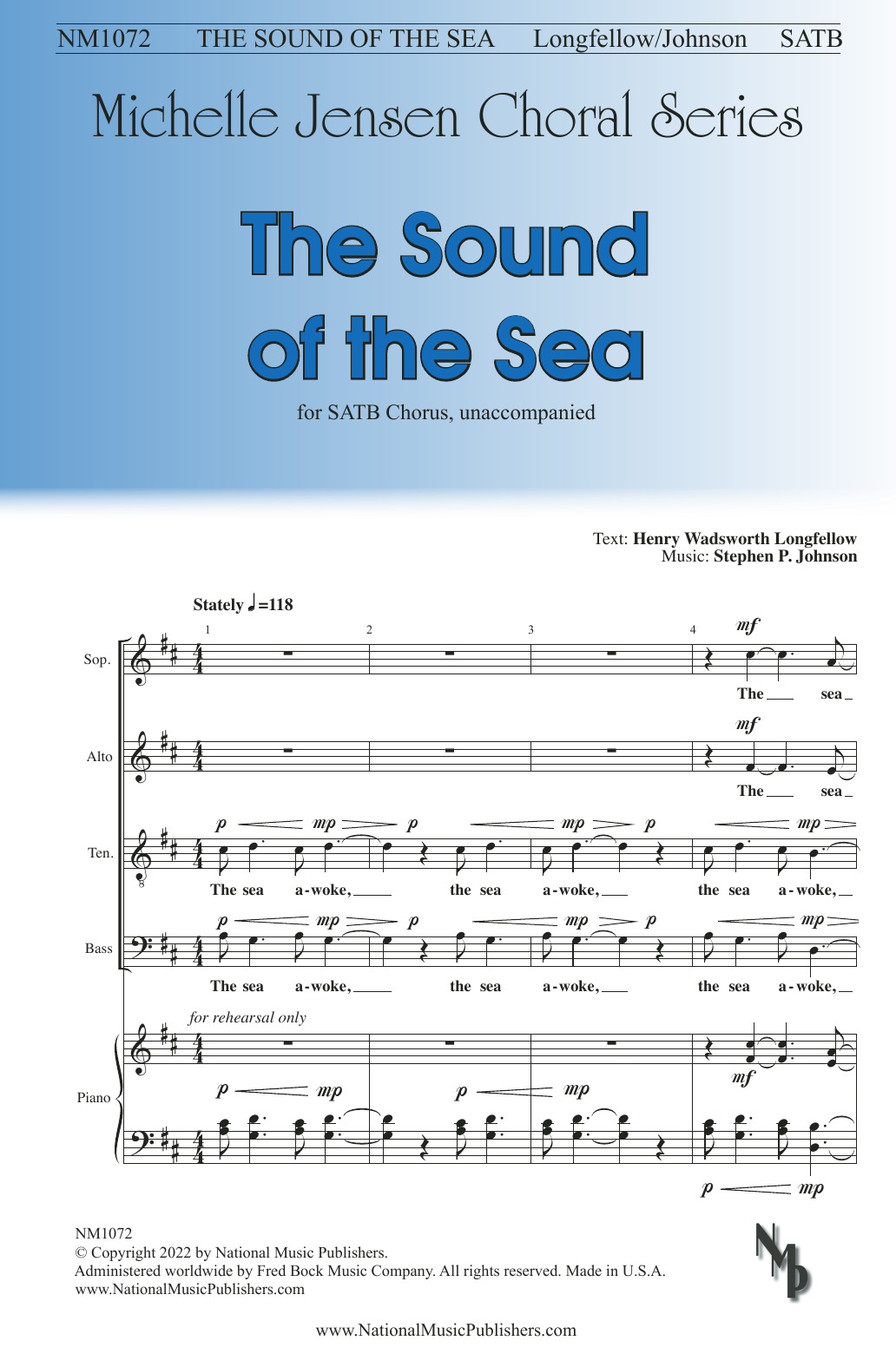 Stephen P. Johnson The Sound of the Sea Sheet Music Notes & Chords for SATB Choir - Download or Print PDF
