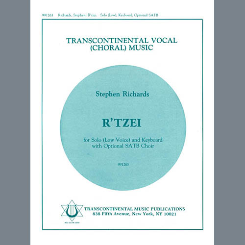 Stephen Richards, R'Tzei, SATB Choir