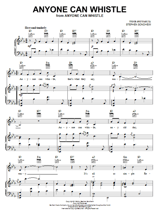 Stephen Sondheim Anyone Can Whistle Sheet Music Notes & Chords for Violin - Download or Print PDF