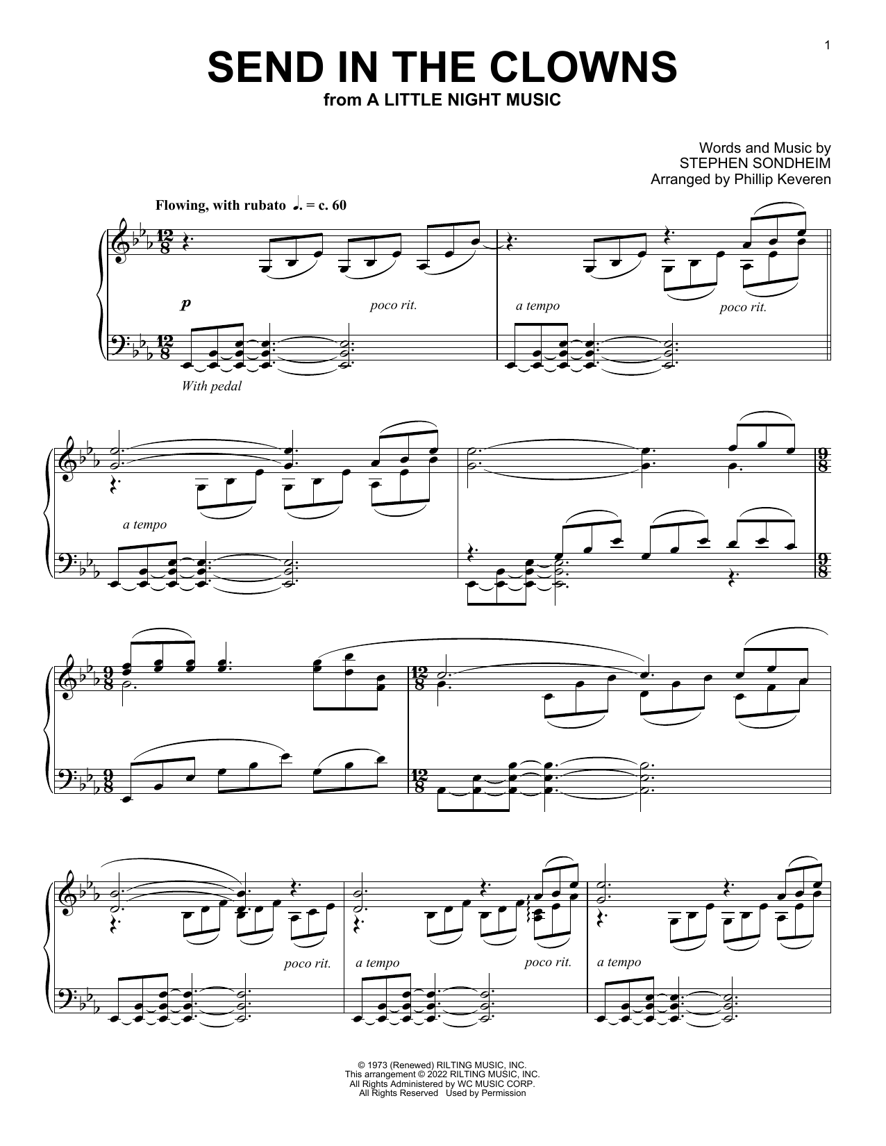 Stephen Sondheim Send In The Clowns (from A Little Night Music) (arr. Phillip Keveren) Sheet Music Notes & Chords for Piano Solo - Download or Print PDF
