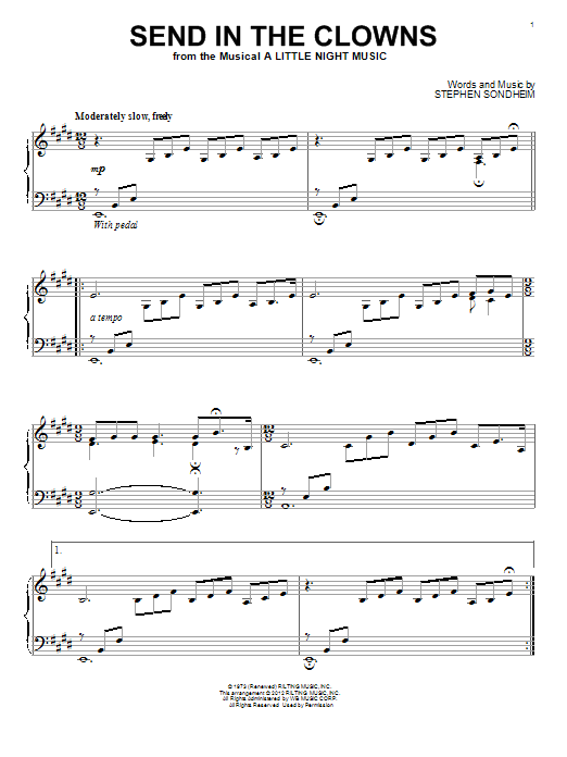 Stephen Sondheim Send In The Clowns (from A Little Night Music) Sheet Music Notes & Chords for Violin and Piano - Download or Print PDF