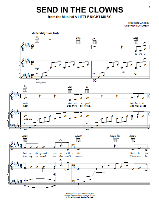 Stephen Sondheim Send In The Clowns Sheet Music Notes & Chords for Flute - Download or Print PDF