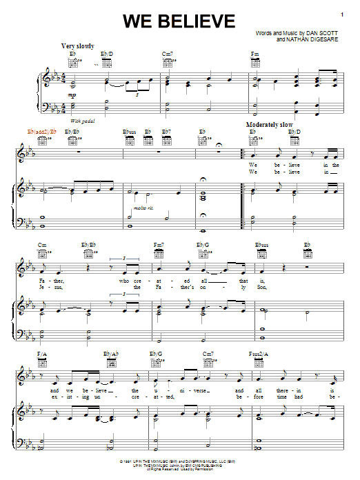 Steve Green We Believe Sheet Music Notes & Chords for Piano, Vocal & Guitar (Right-Hand Melody) - Download or Print PDF Steve Green We Believe Sheet Music Notes & Chords for Piano, Vocal & Guitar (Right-Hand Melody) - Download or Print PDF
