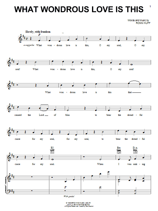 Steve Green What Wondrous Love Is This Sheet Music Notes & Chords for Piano, Vocal & Guitar (Right-Hand Melody) - Download or Print PDF