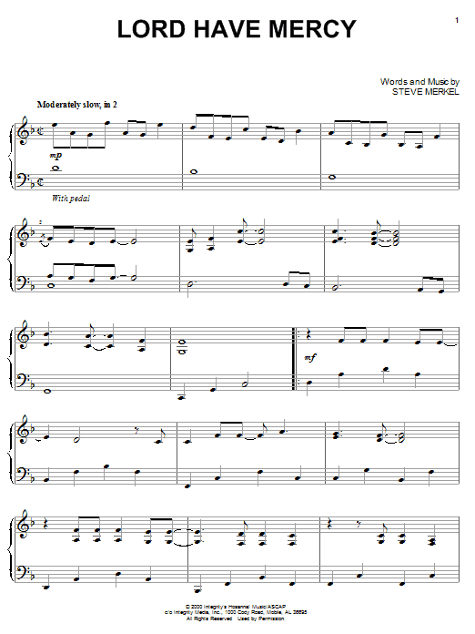 Steve Merkel Lord Have Mercy Sheet Music Notes & Chords for Melody Line, Lyrics & Chords - Download or Print PDF