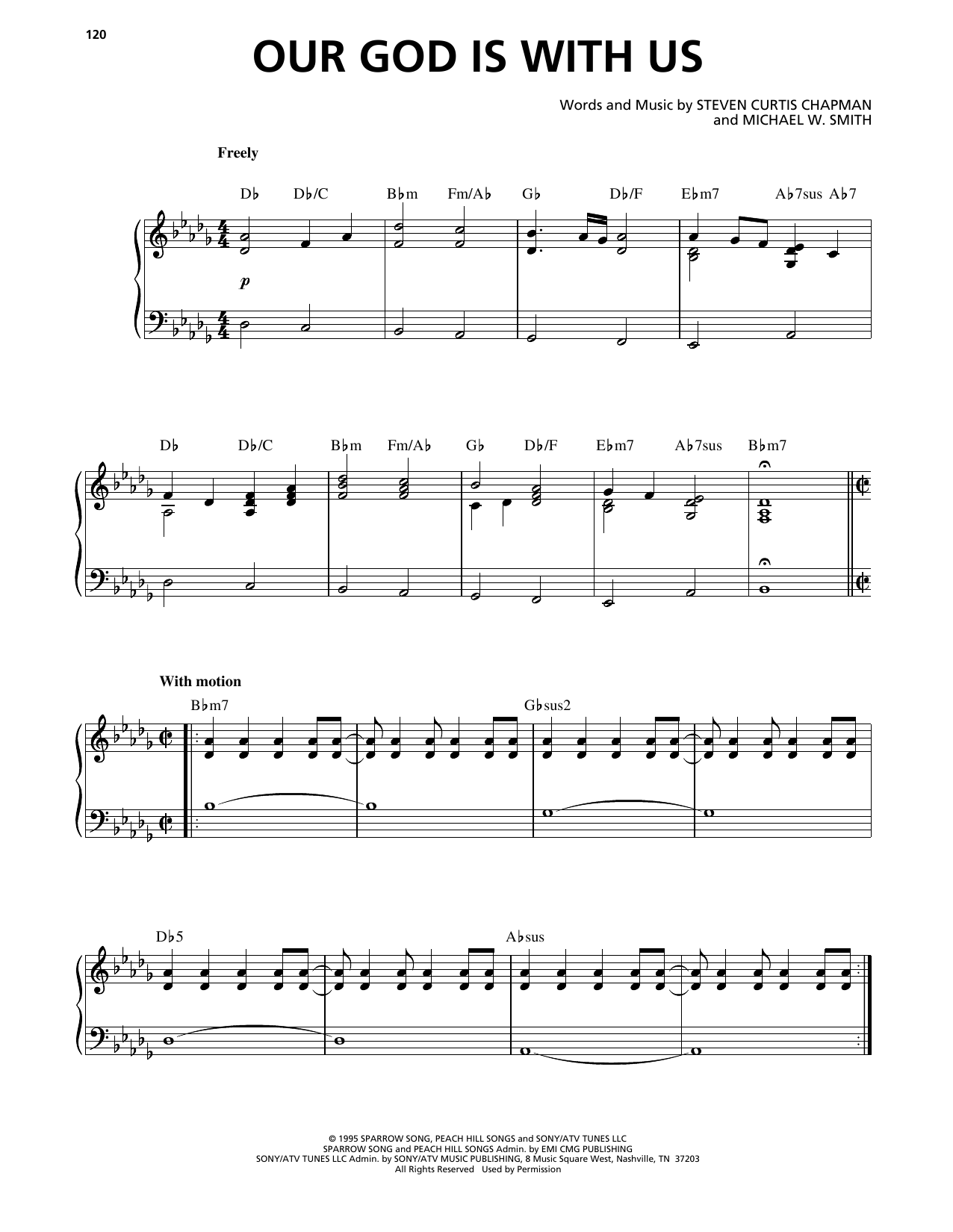 Steven Curtis Chapman Our God Is With Us Sheet Music Notes & Chords for Piano, Vocal & Guitar Chords (Right-Hand Melody) - Download or Print PDF