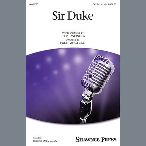 Stevie Wonder, Sir Duke (arr. Paul Langford), SATB Choir