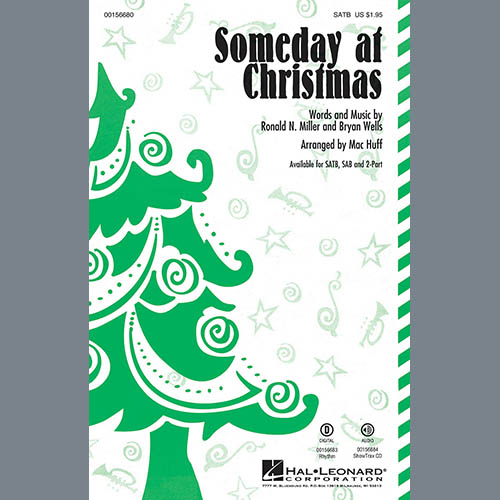 Stevie Wonder, Someday At Christmas (arr. Mac Huff), 2-Part Choir