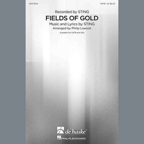 Sting, Fields Of Gold (arr. Philip Lawson), SSA