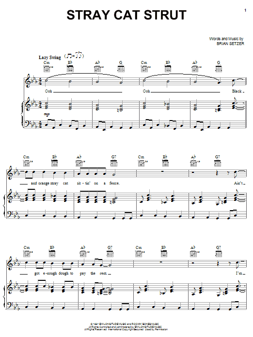 Stray Cats Stray Cat Strut Sheet Music Notes & Chords for Ukulele - Download or Print PDF