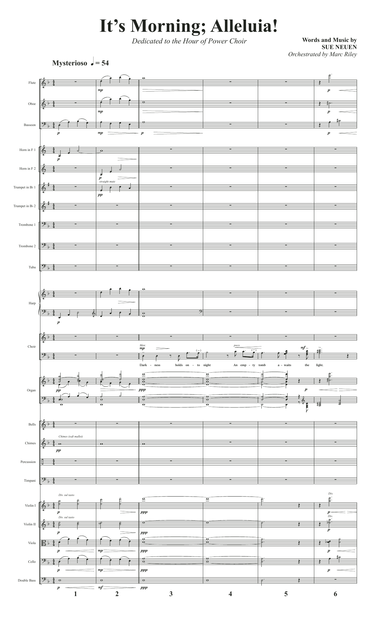 Sue Neuen It's Morning; Alleluia! - Full Score Sheet Music Notes & Chords for Choir Instrumental Pak - Download or Print PDF