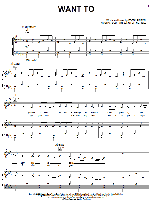 Sugarland Want To Sheet Music Notes & Chords for Easy Guitar Tab - Download or Print PDF