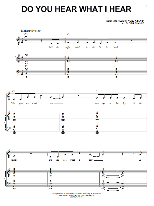 Susan Boyle Do You Hear What I Hear Sheet Music Notes & Chords for Piano & Vocal - Download or Print PDF